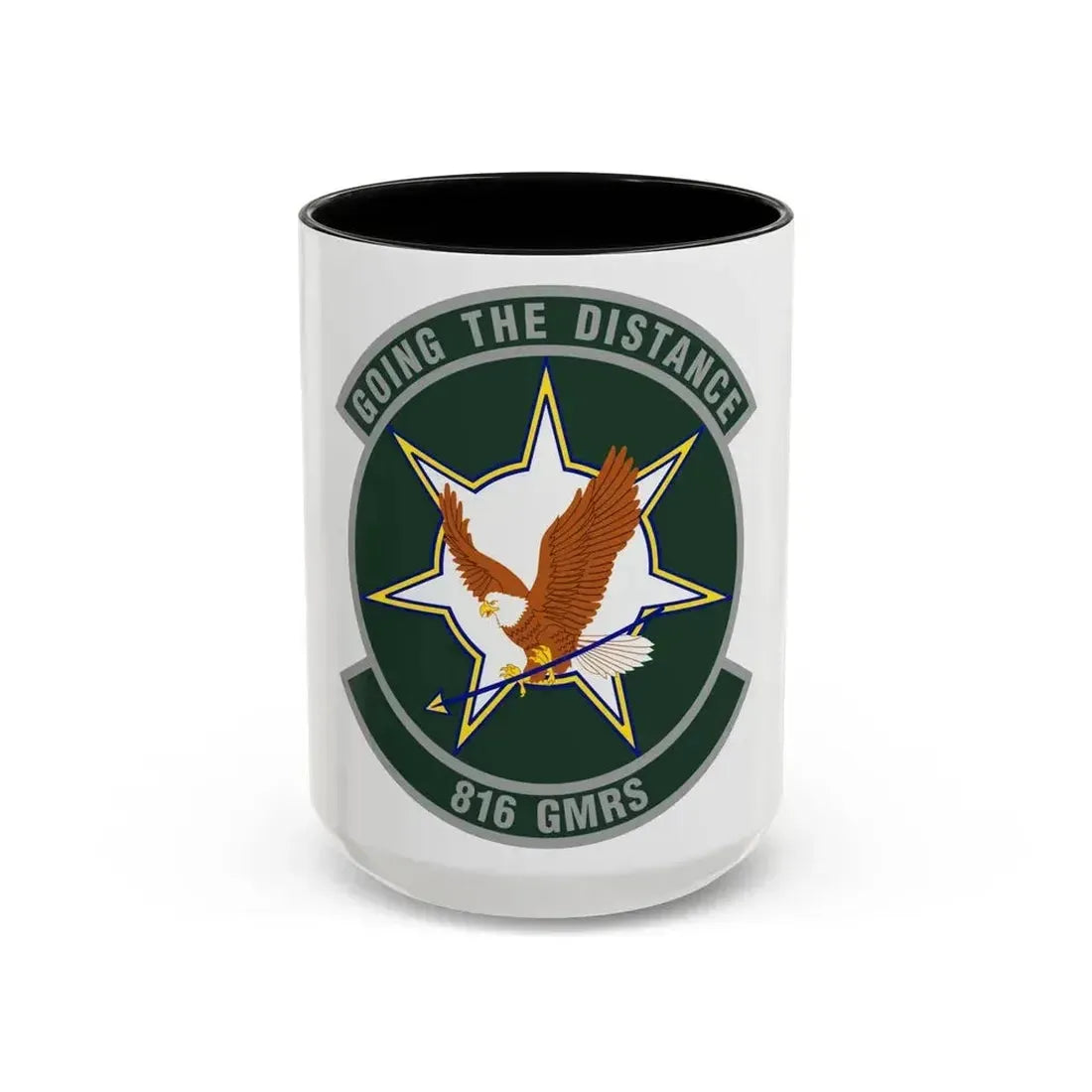 816th Global Mobility Readiness Squadron (U.S. Air Force) Accent Coffee Mug 15oz Black - Go Mug Yourself