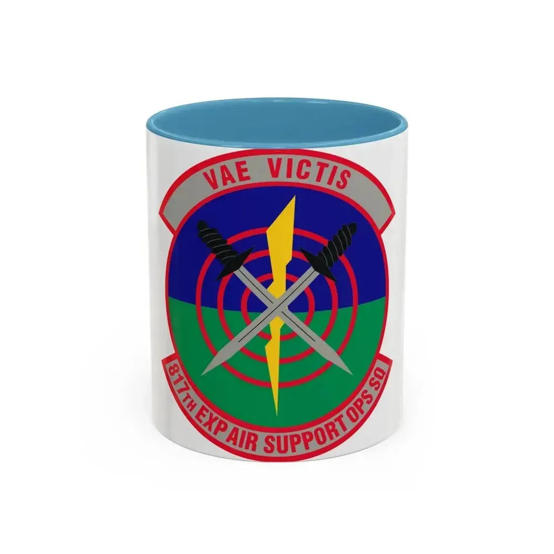 817th Expeditionary Air Support Operations Squadron (U.S. Air Force) Accent Coffee Mug 11oz Light Blue - Go Mug Yourself