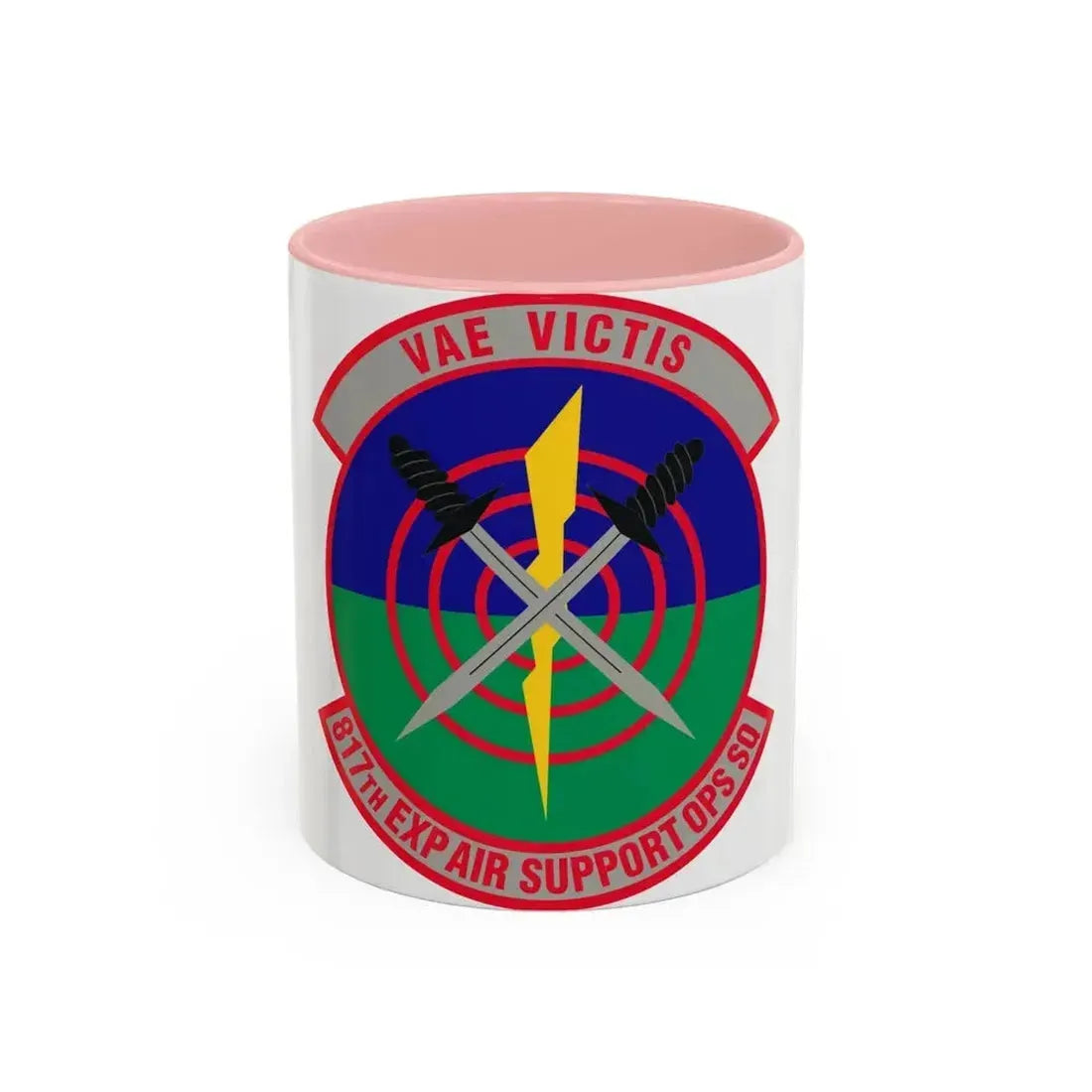 817th Expeditionary Air Support Operations Squadron (U.S. Air Force) Accent Coffee Mug 11oz Pink - Go Mug Yourself