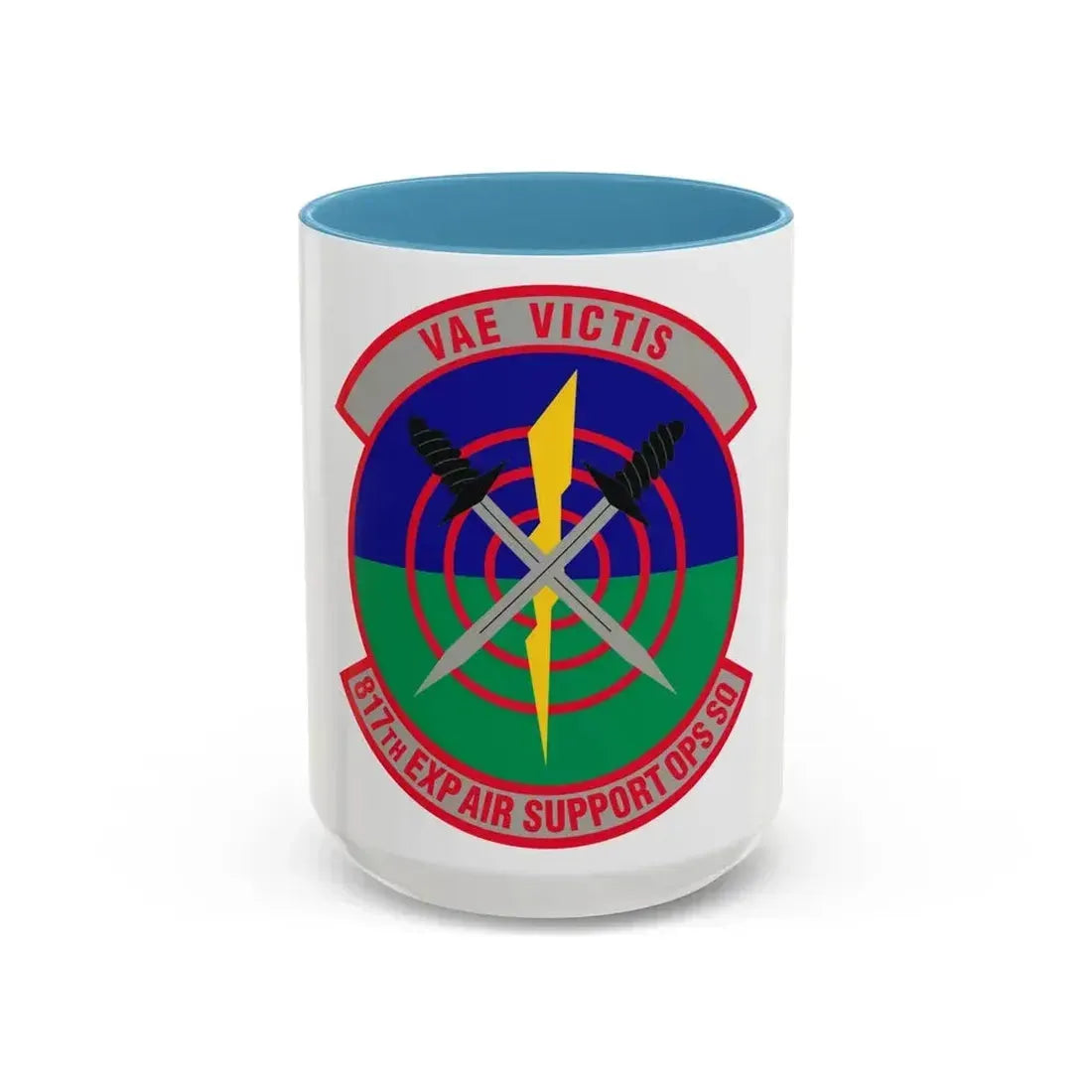 817th Expeditionary Air Support Operations Squadron (U.S. Air Force) Accent Coffee Mug 15oz Light Blue - Go Mug Yourself