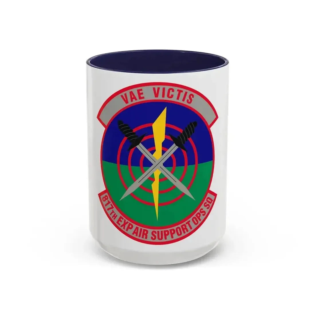 817th Expeditionary Air Support Operations Squadron (U.S. Air Force) Accent Coffee Mug 15oz Navy - Go Mug Yourself