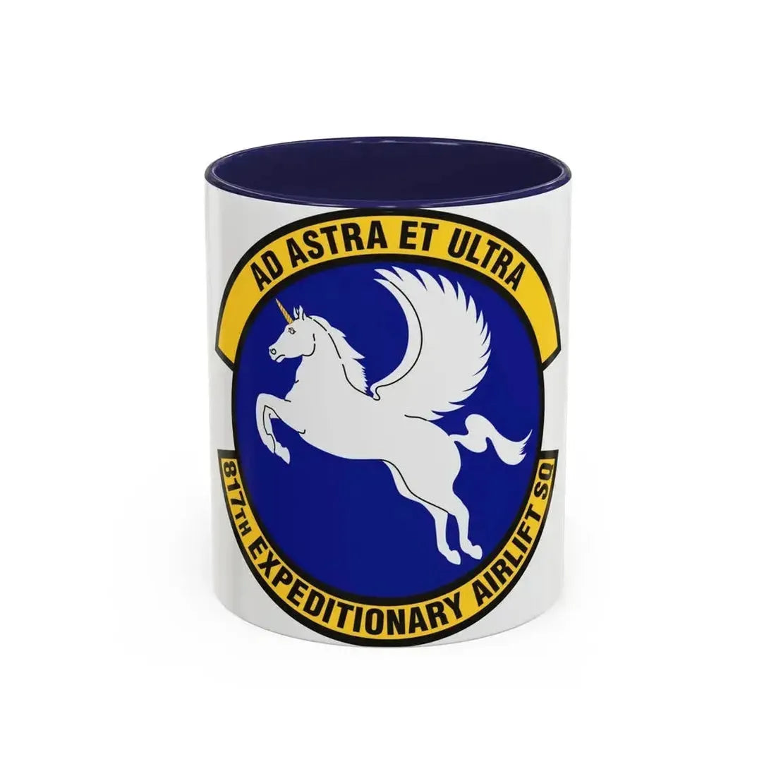 817th Expeditionary Airlift Squadron (U.S. Air Force) Accent Coffee Mug 11oz Navy - Go Mug Yourself
