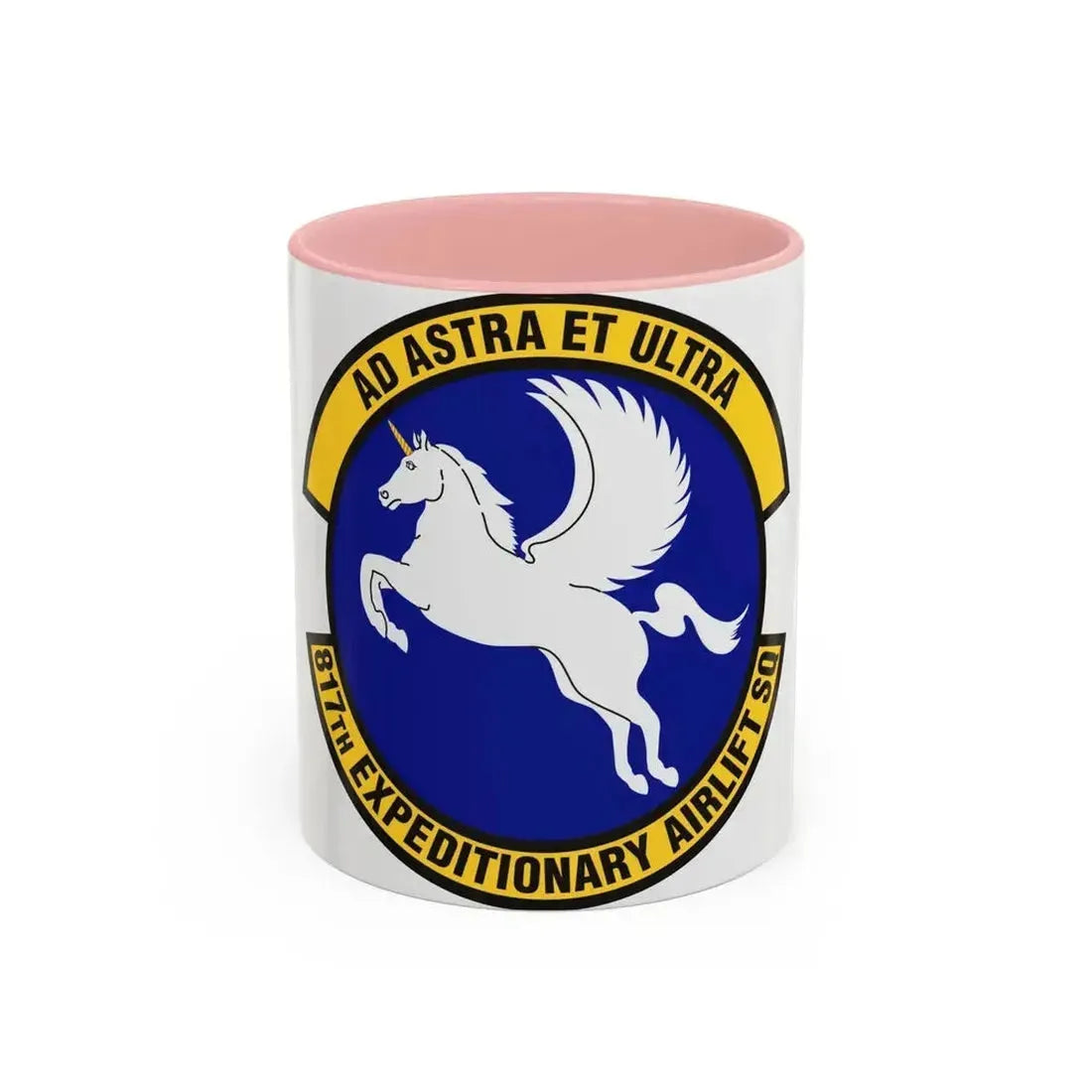 817th Expeditionary Airlift Squadron (U.S. Air Force) Accent Coffee Mug 11oz Pink - Go Mug Yourself