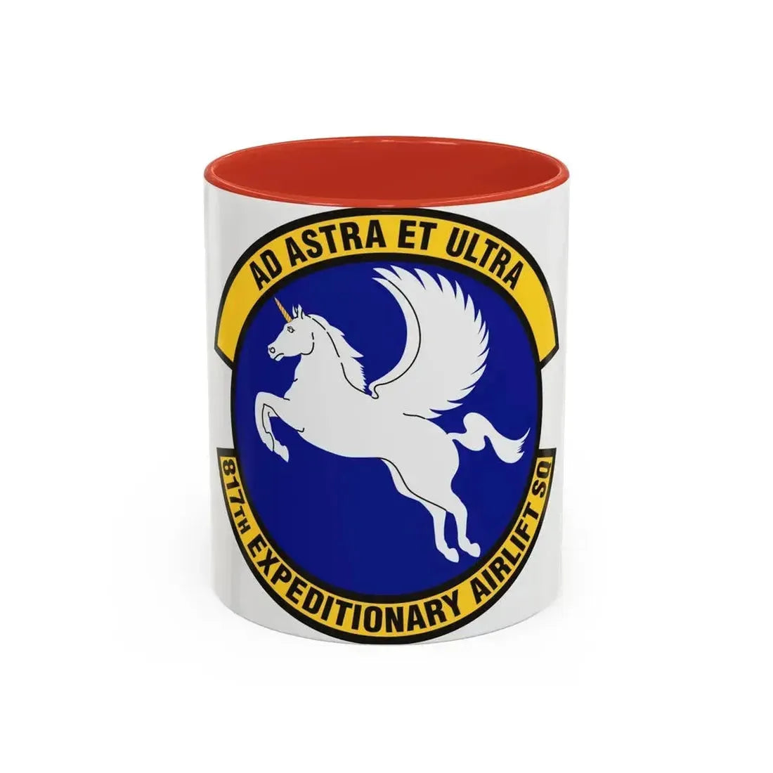 817th Expeditionary Airlift Squadron (U.S. Air Force) Accent Coffee Mug 11oz Red - Go Mug Yourself