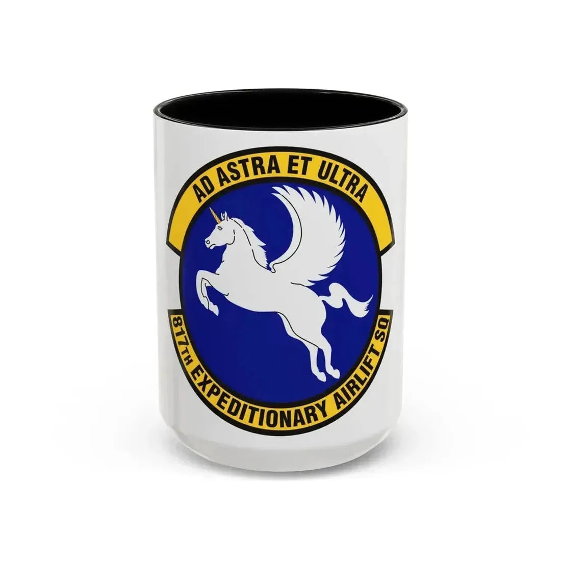 817th Expeditionary Airlift Squadron (U.S. Air Force) Accent Coffee Mug 15oz Black - Go Mug Yourself