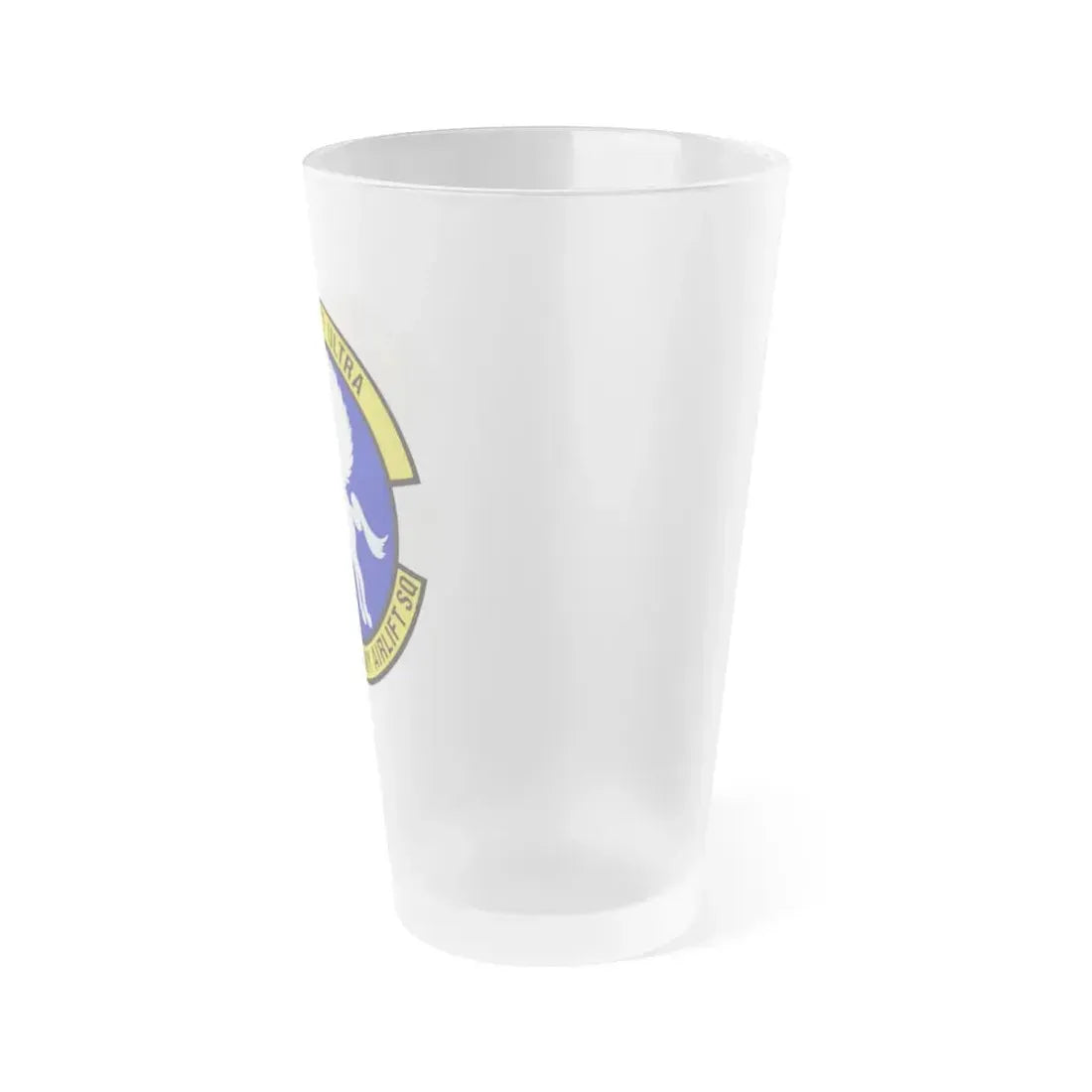 817th Expeditionary Airlift Squadron (U.S. Air Force) Frosted Pint Glass 16oz - Go Mug Yourself