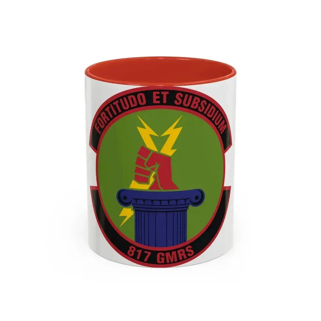 817th Global Mobility Readiness Squadron (U.S. Air Force) Accent Coffee Mug 11oz Red - Go Mug Yourself