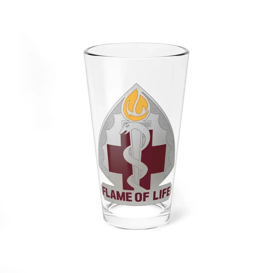 818 Medical Battalion (U.S. Army) Pint Glass 16oz 16oz - Go Mug Yourself