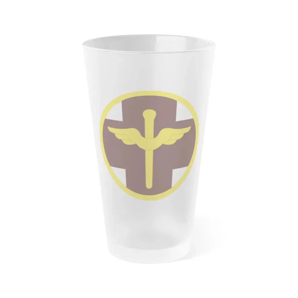 818 Medical Brigade (U.S. Army) Frosted Pint Glass 16oz Default Title - Go Mug Yourself