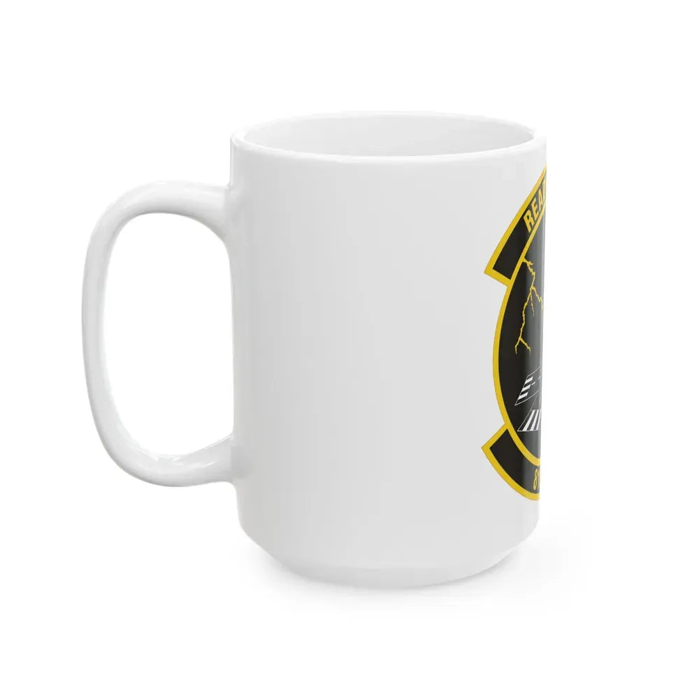 818th Global Mobility Readiness Squadron (U.S. Air Force) White Coffee Mug - Go Mug Yourself