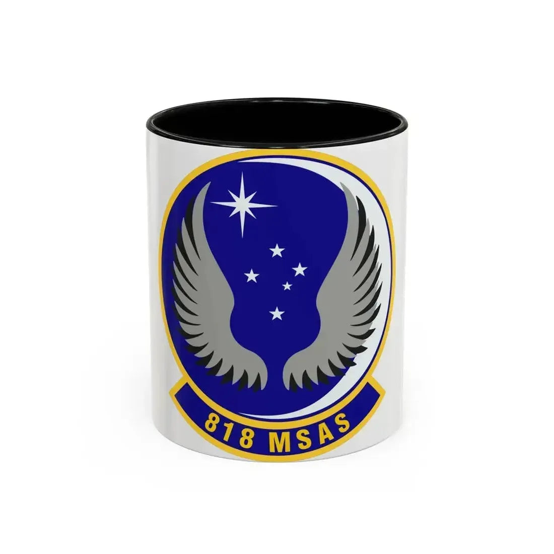 818th Mobility Support Advisory Squadron (U.S. Air Force) Accent Coffee Mug 11oz Black - Go Mug Yourself