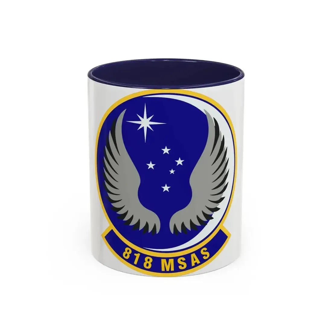 818th Mobility Support Advisory Squadron (U.S. Air Force) Accent Coffee Mug 11oz Navy - Go Mug Yourself