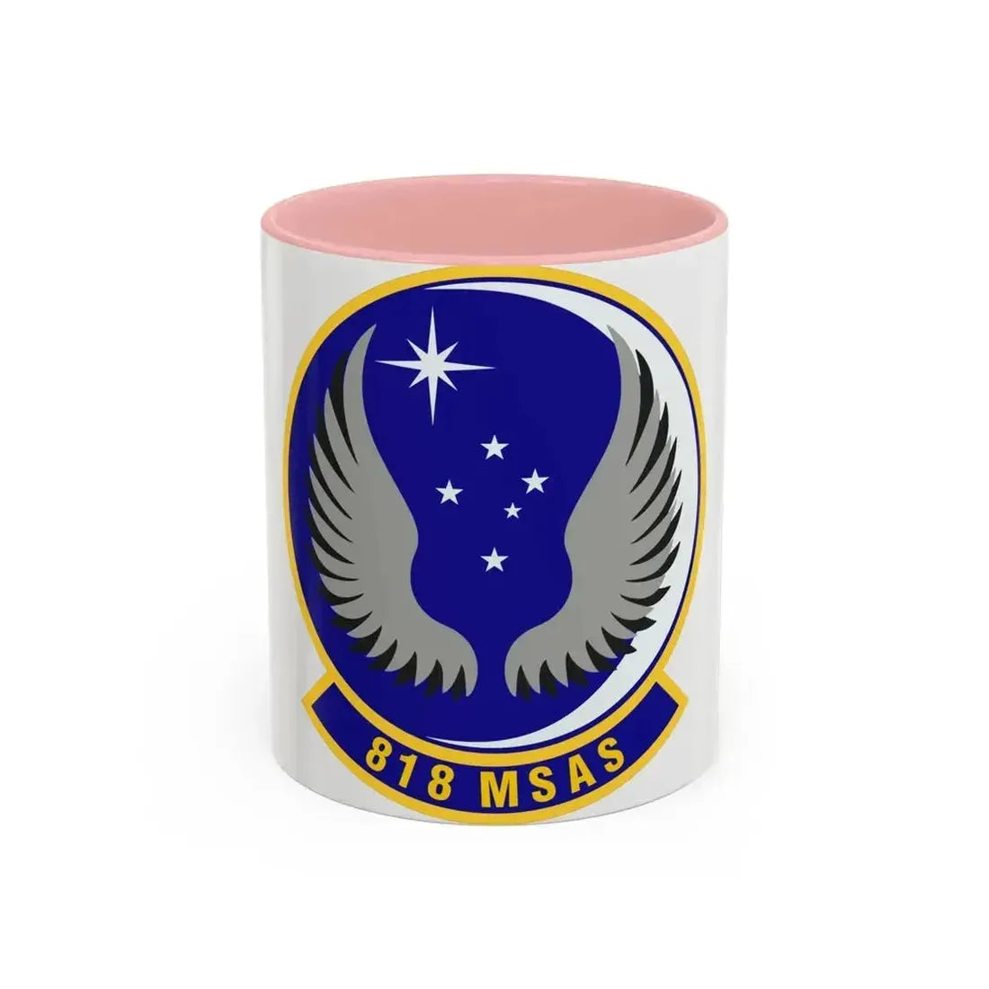818th Mobility Support Advisory Squadron (U.S. Air Force) Accent Coffee Mug 11oz Pink - Go Mug Yourself