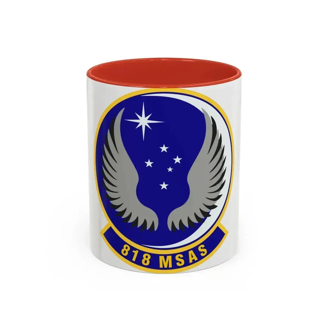 818th Mobility Support Advisory Squadron (U.S. Air Force) Accent Coffee Mug 11oz Red - Go Mug Yourself