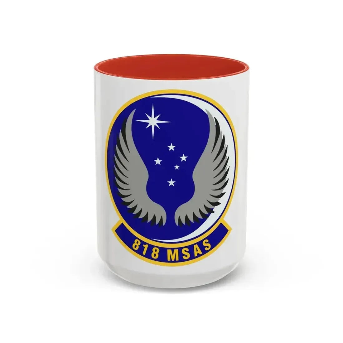 818th Mobility Support Advisory Squadron (U.S. Air Force) Accent Coffee Mug 15oz Red - Go Mug Yourself