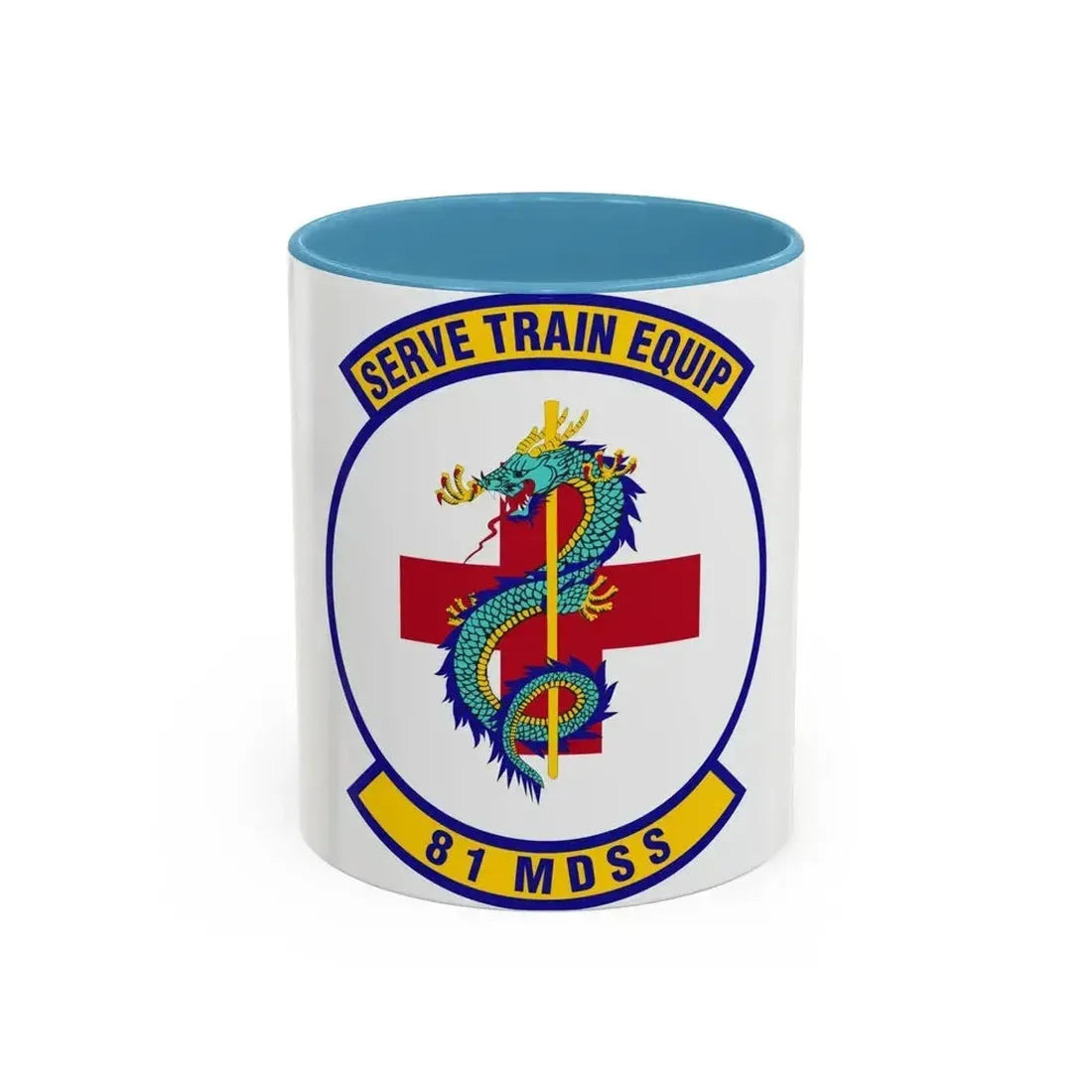 81st Medical Support Squadron (U.S. Air Force) Accent Coffee Mug 11oz Light Blue - Go Mug Yourself