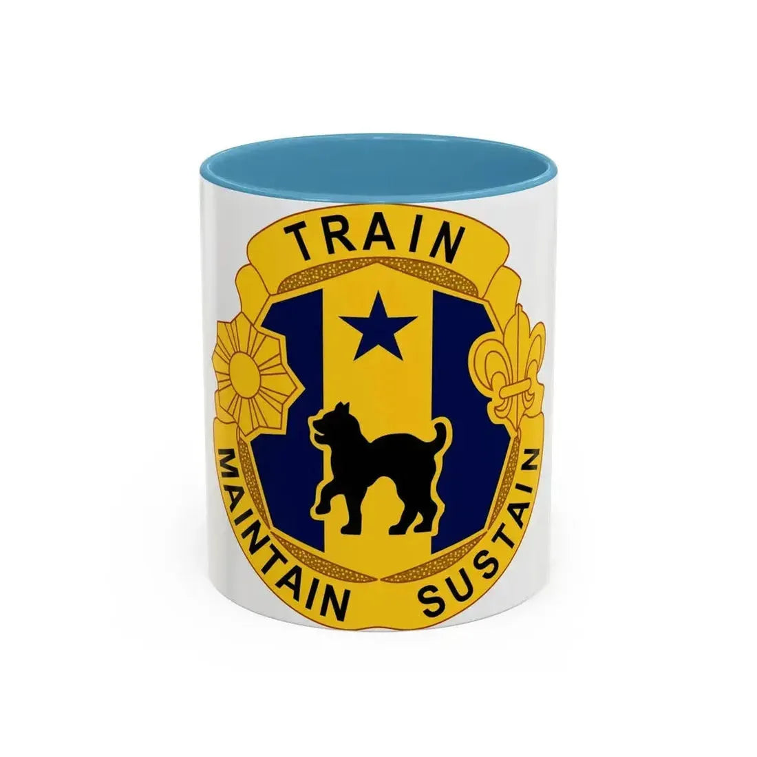 81st Regional Support Cmd DUI (U.S. Army) Accent Coffee Mug 11oz Light Blue - Go Mug Yourself