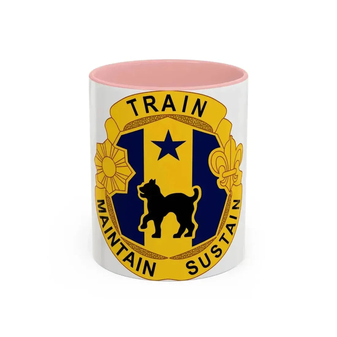 81st Regional Support Cmd DUI (U.S. Army) Accent Coffee Mug 11oz Pink - Go Mug Yourself