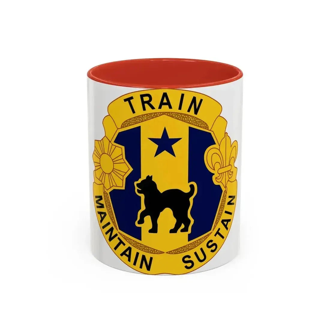 81st Regional Support Cmd DUI (U.S. Army) Accent Coffee Mug 11oz Red - Go Mug Yourself