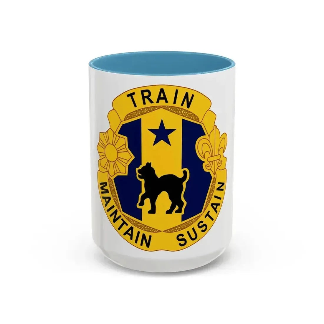 81st Regional Support Cmd DUI (U.S. Army) Accent Coffee Mug 15oz Light Blue - Go Mug Yourself