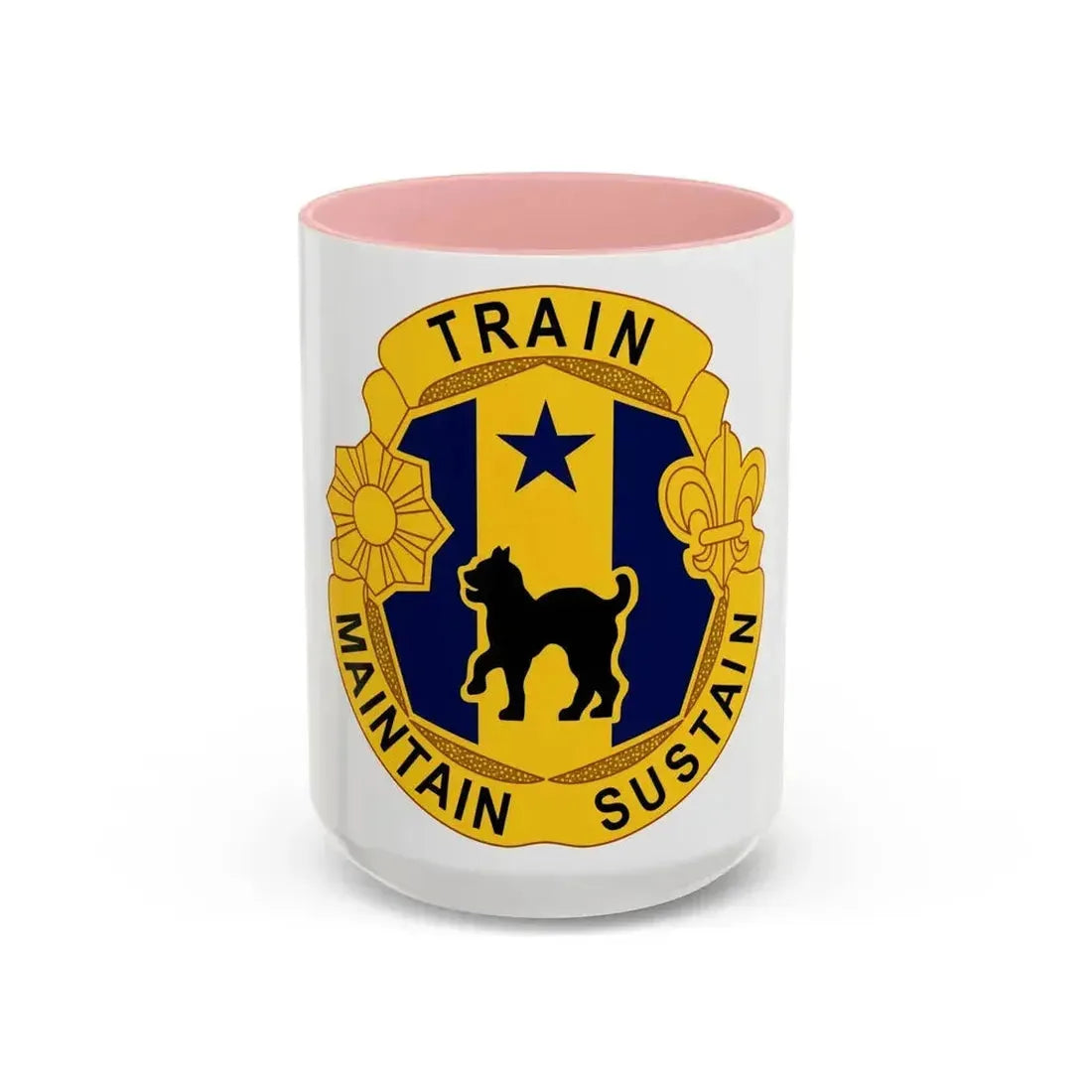 81st Regional Support Cmd DUI (U.S. Army) Accent Coffee Mug 15oz Pink - Go Mug Yourself