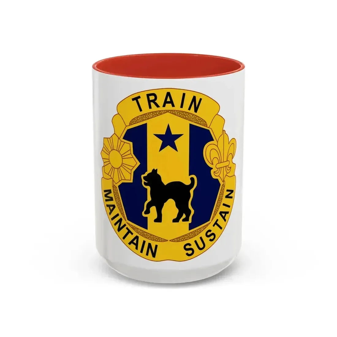 81st Regional Support Cmd DUI (U.S. Army) Accent Coffee Mug 15oz Red - Go Mug Yourself