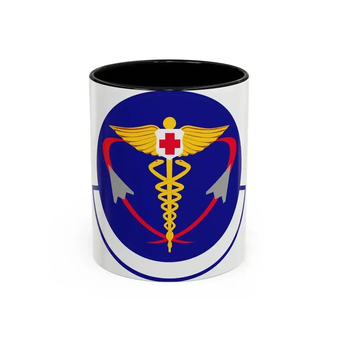 82 Operational Medical Readiness Squadron AETC (U.S. Air Force) Accent Coffee Mug 11oz Black - Go Mug Yourself