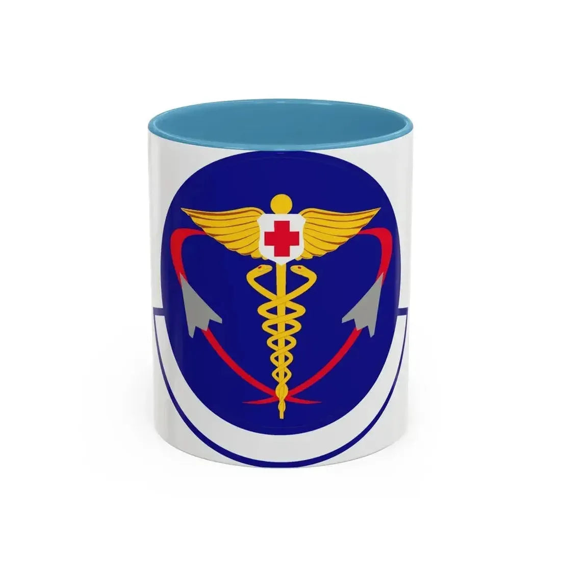 82 Operational Medical Readiness Squadron AETC (U.S. Air Force) Accent Coffee Mug 11oz Light Blue - Go Mug Yourself