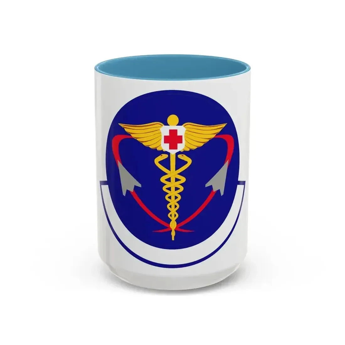 82 Operational Medical Readiness Squadron AETC (U.S. Air Force) Accent Coffee Mug 15oz Light Blue - Go Mug Yourself