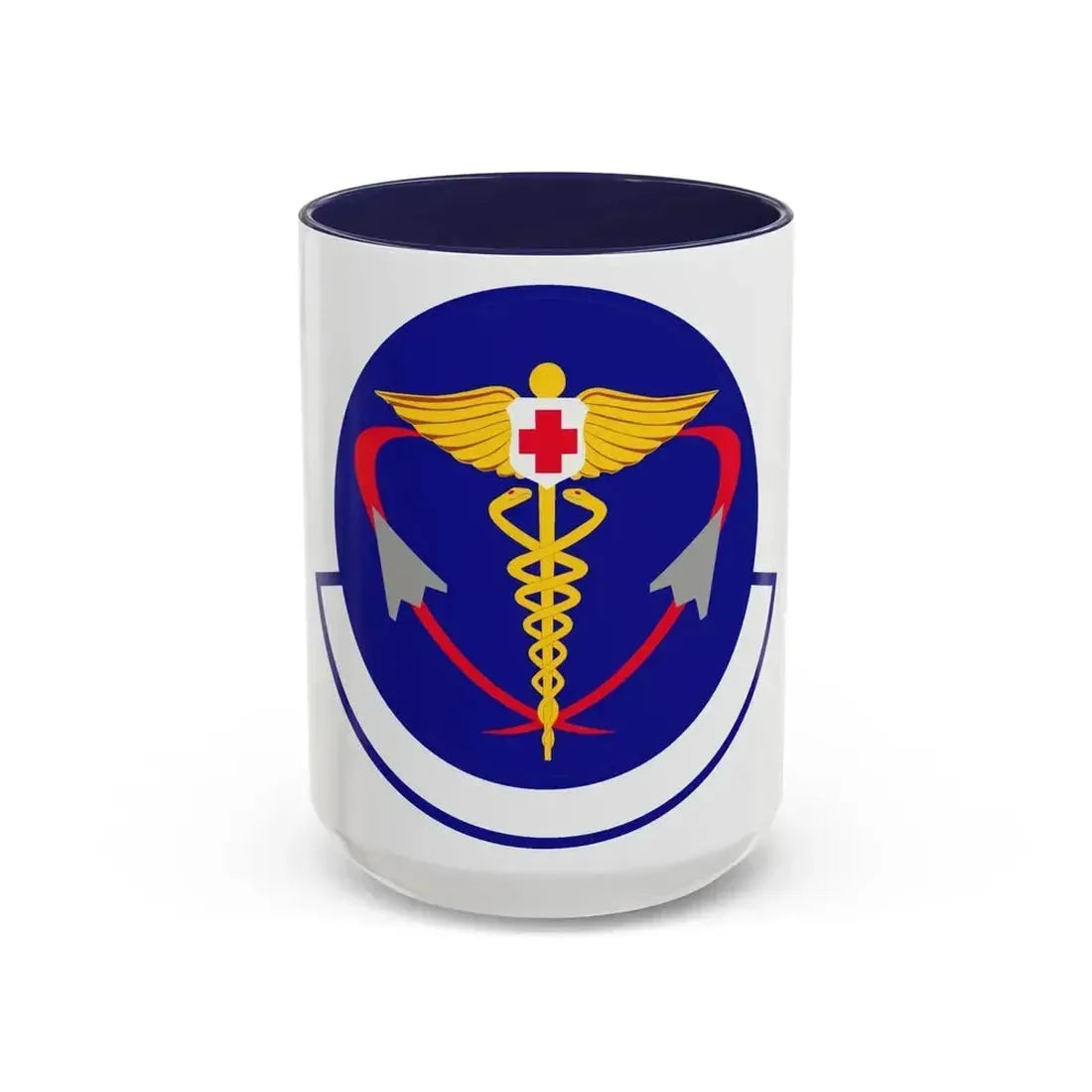 82 Operational Medical Readiness Squadron AETC (U.S. Air Force) Accent Coffee Mug 15oz Navy - Go Mug Yourself