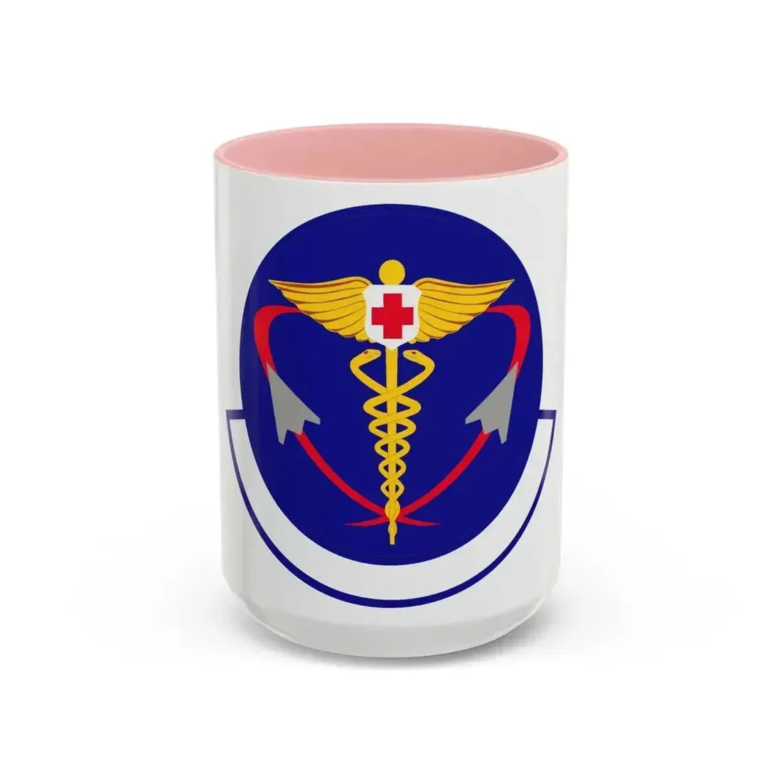 82 Operational Medical Readiness Squadron AETC (U.S. Air Force) Accent Coffee Mug 15oz Pink - Go Mug Yourself