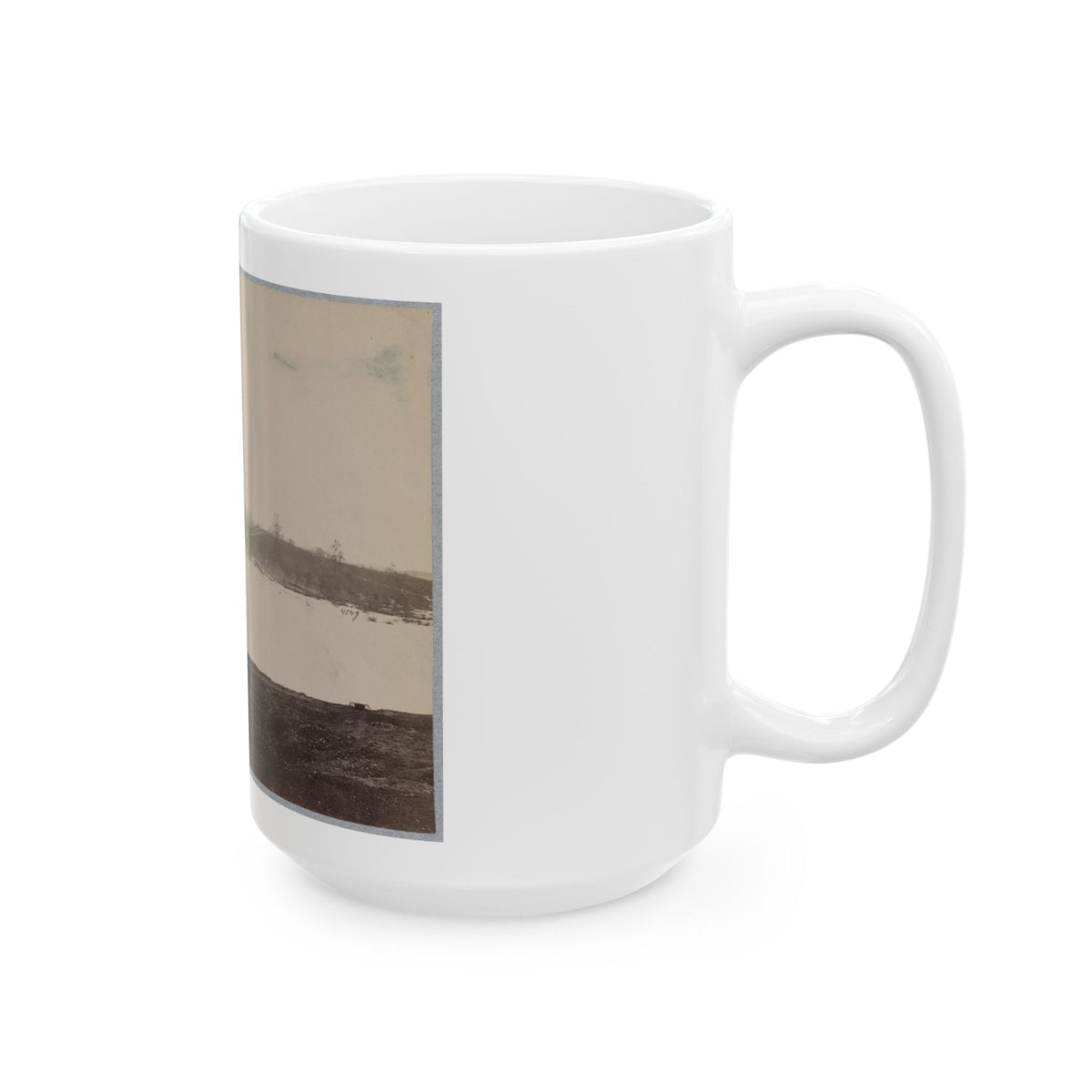 Belle Isle, James River, Richmond, Va., April, 1865 (U.S. Civil War) White Coffee Mug