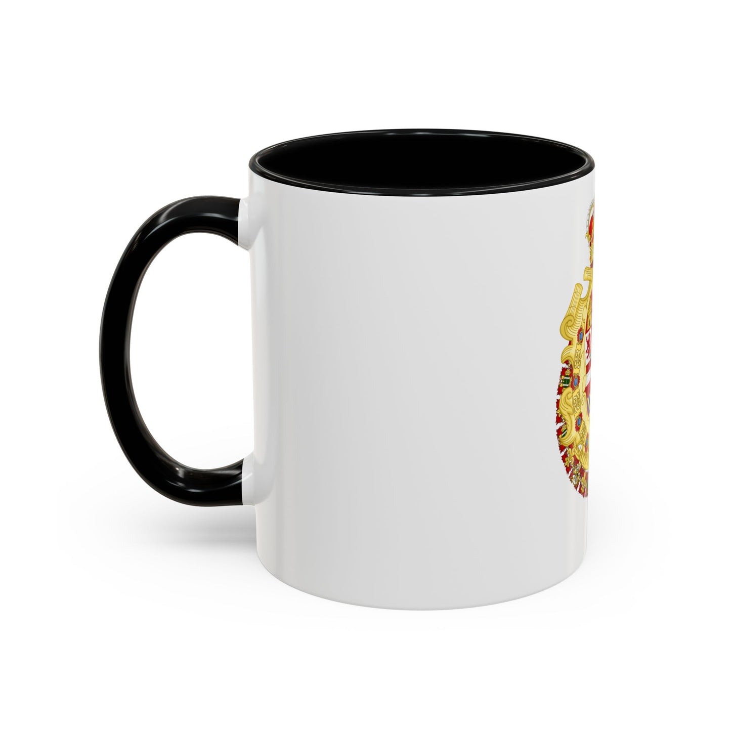 Royal Greater Coat of Arms of Spain (1700-1761) - Accent Coffee Mug