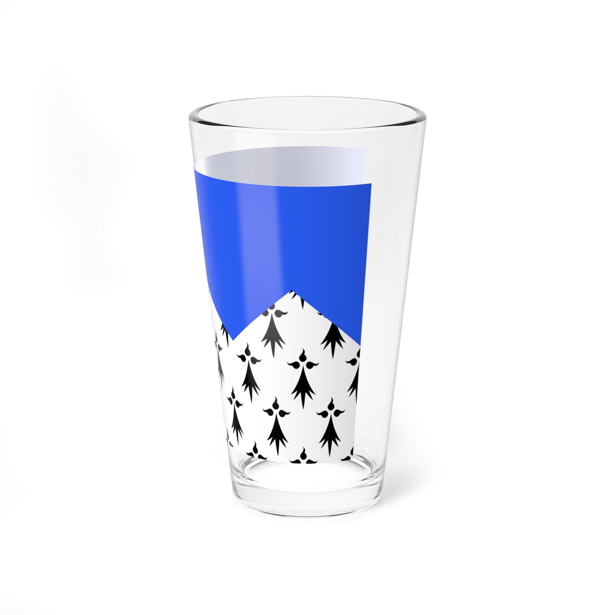 Drapeau fr departement Cotes-dArmor (France) Pint Glass 16oz