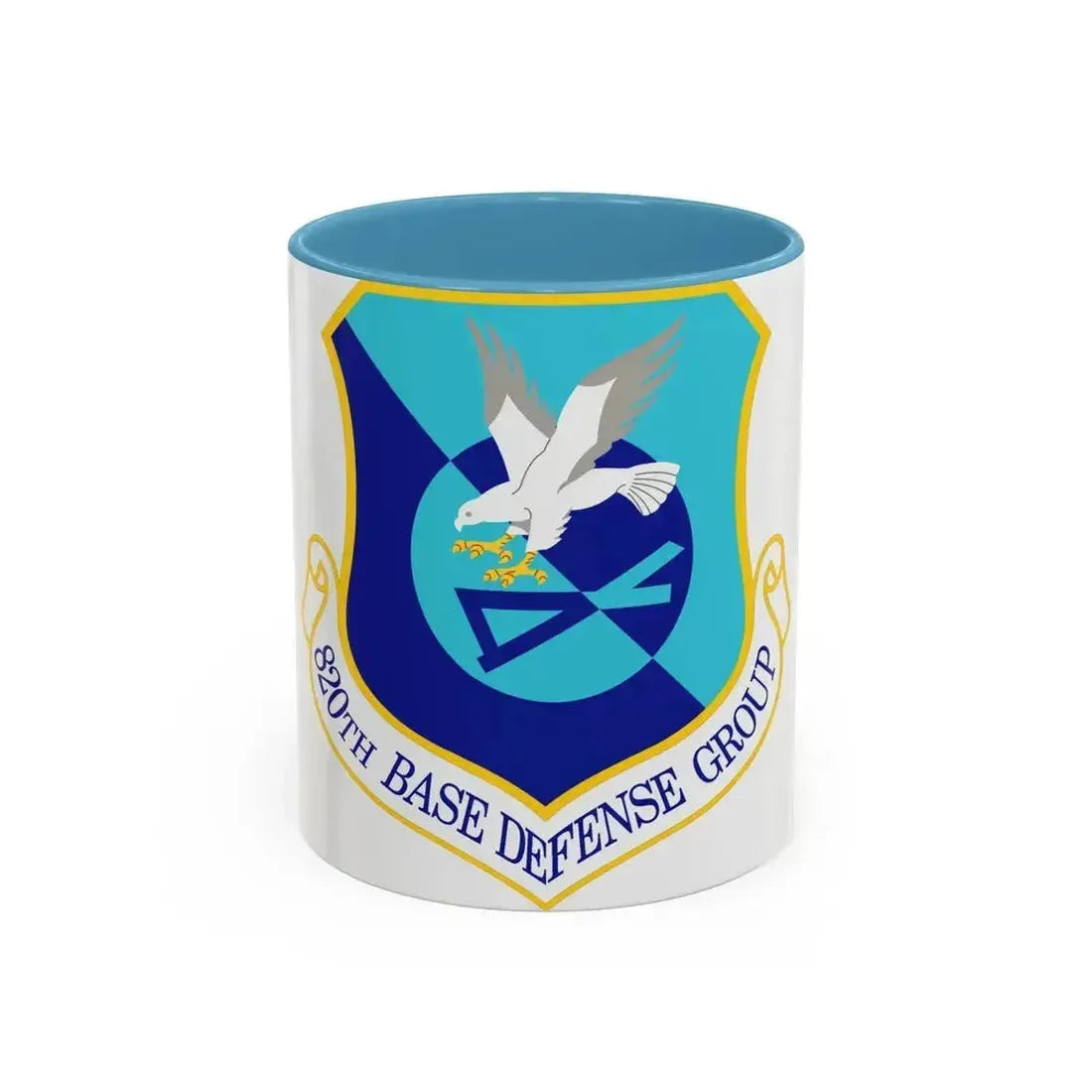 820th Base Defense Group (U.S. Air Force) Accent Coffee Mug 11oz Light Blue - Go Mug Yourself