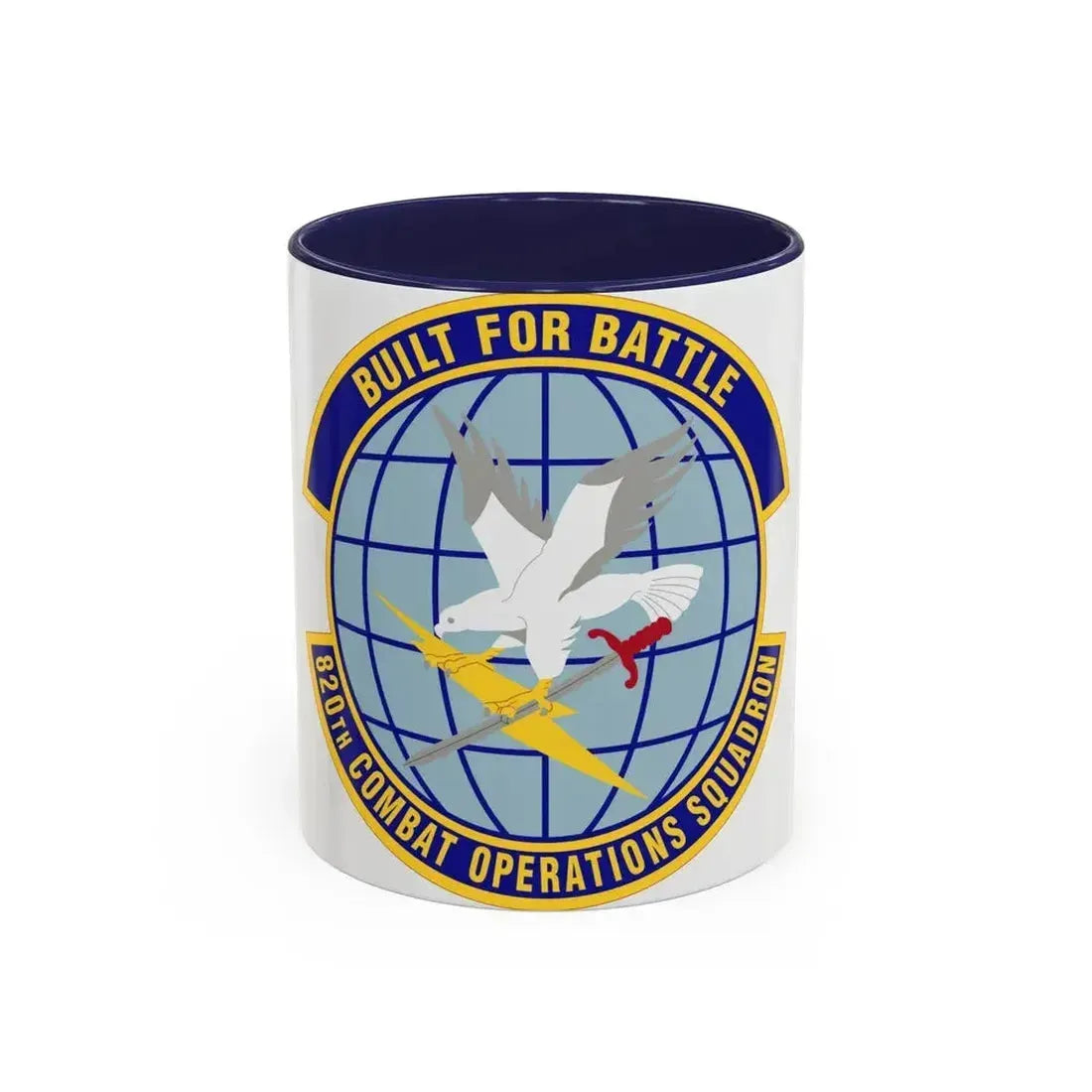 820th Combat Operations Squadron (U.S. Air Force) Accent Coffee Mug 11oz Navy - Go Mug Yourself