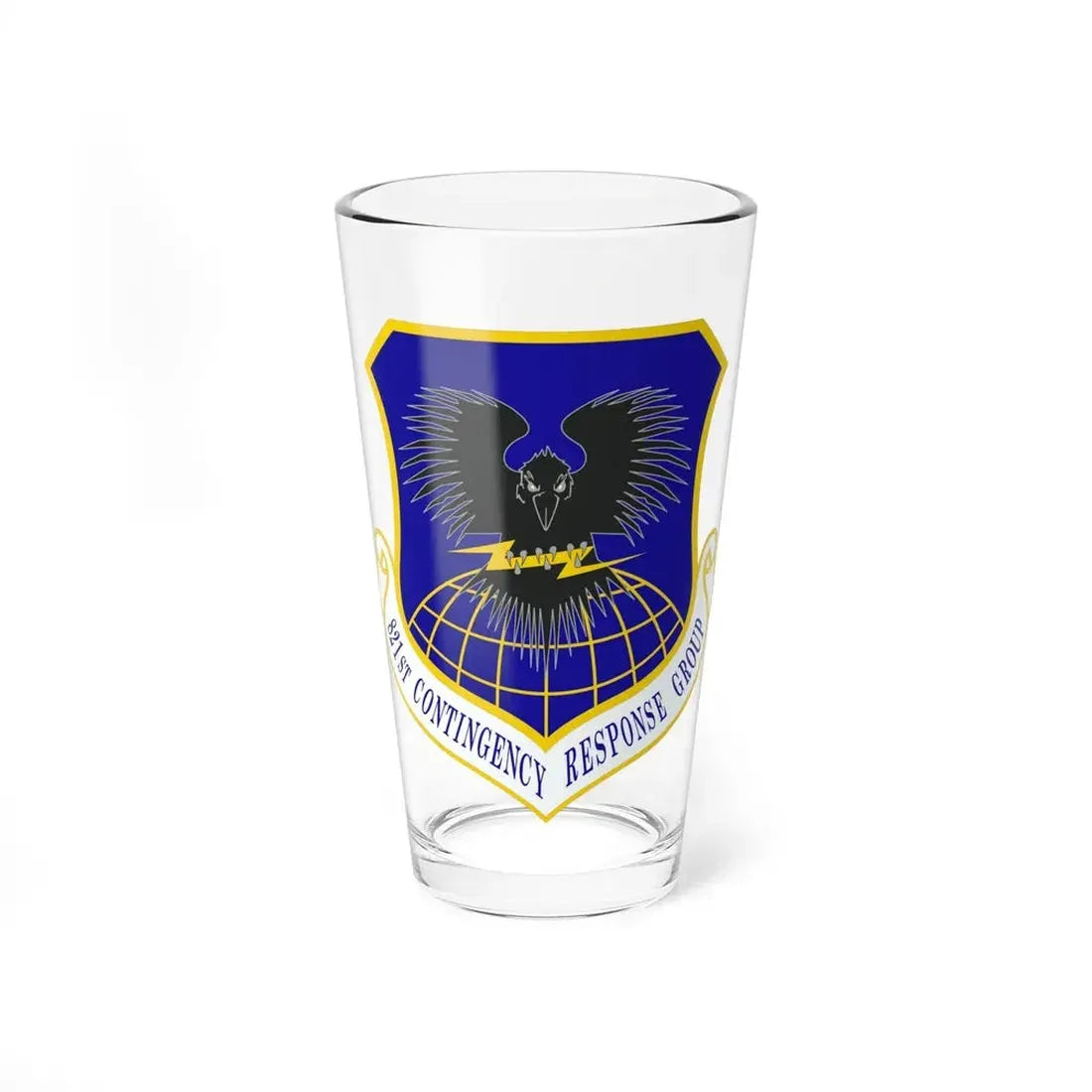 821 Contingency Response Group AMC (U.S. Air Force) Pint Glass 16oz 16oz - Go Mug Yourself