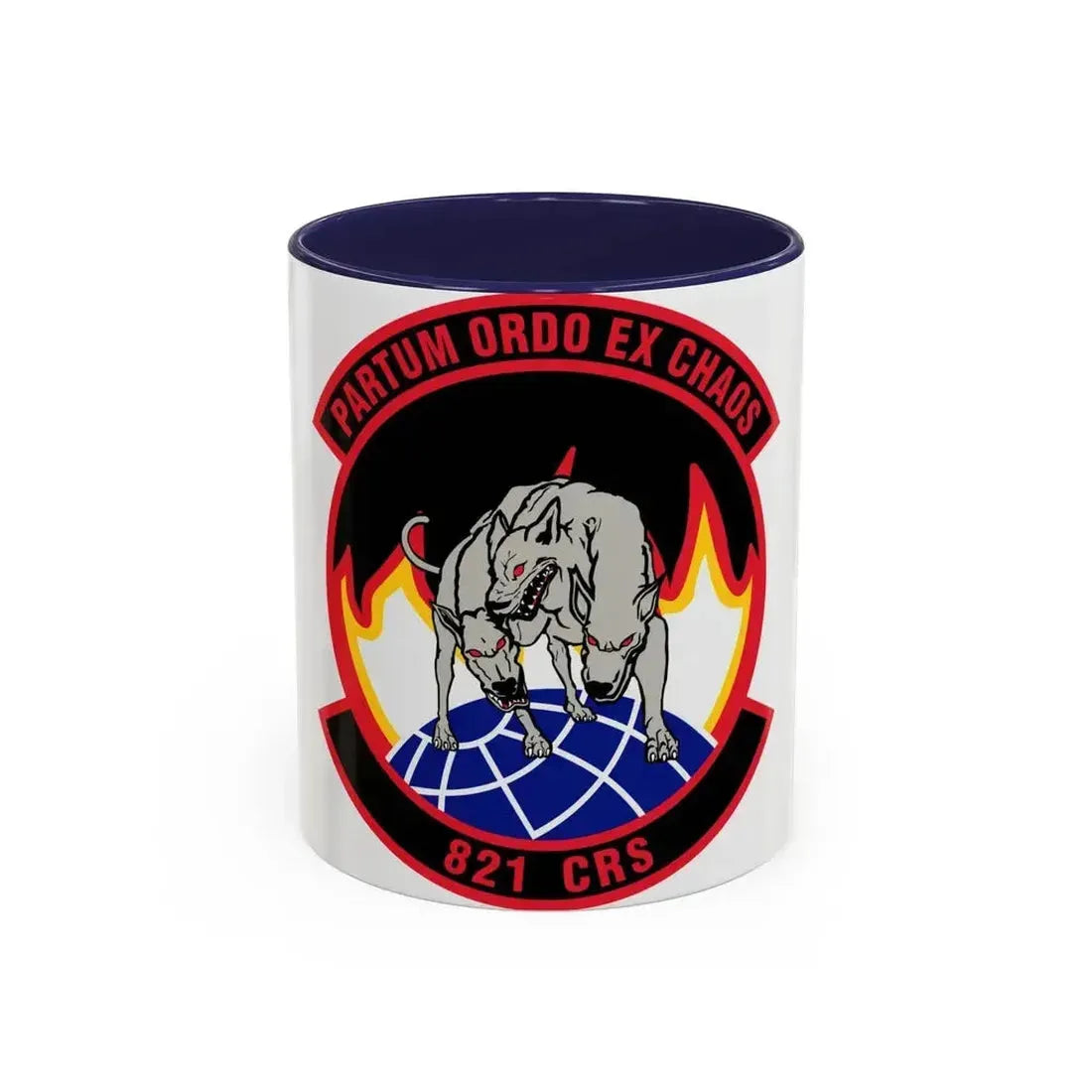 821 Contingency Response Sq AMC (U.S. Air Force) Accent Coffee Mug 11oz Navy - Go Mug Yourself