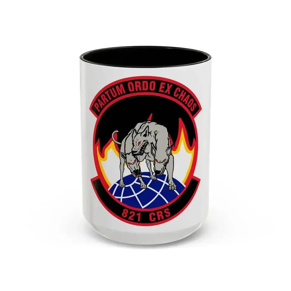821 Contingency Response Sq AMC (U.S. Air Force) Accent Coffee Mug 15oz Black - Go Mug Yourself