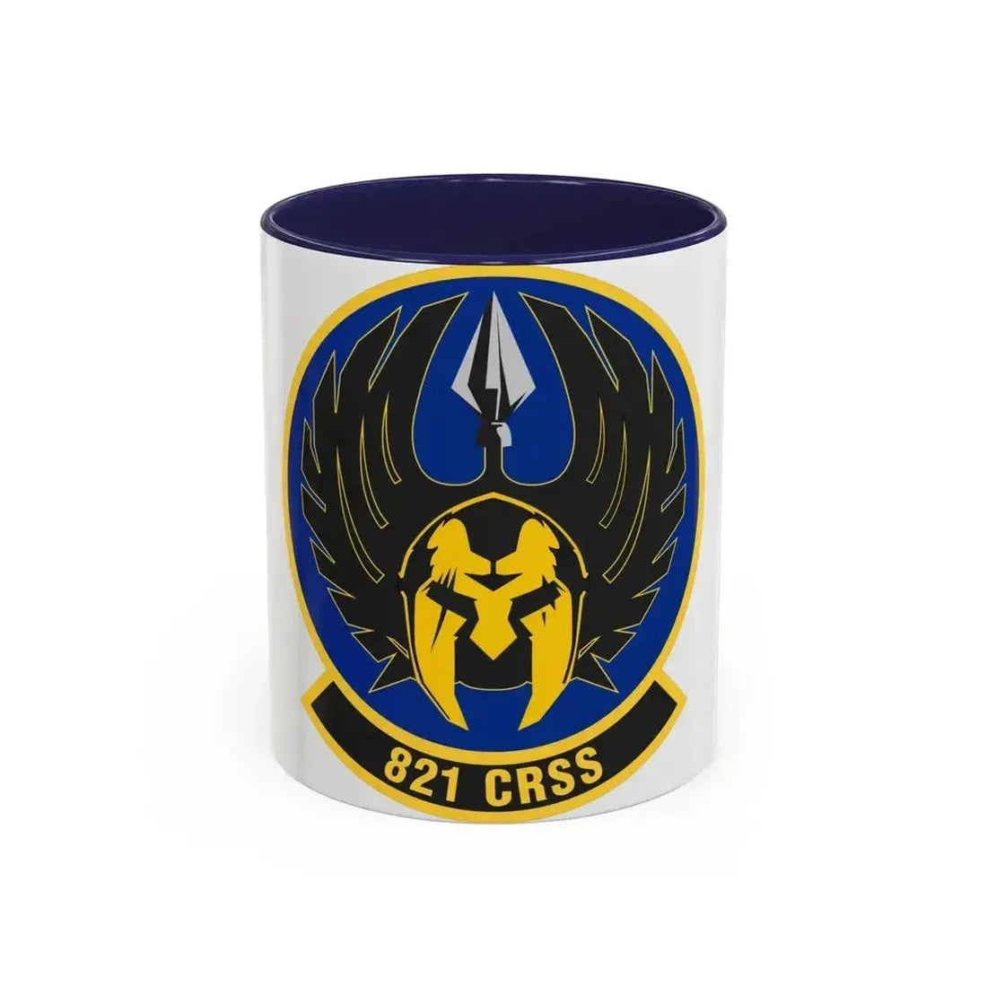 821 Contingency Response Support Sq AMC (U.S. Air Force) Accent Coffee Mug 11oz Navy - Go Mug Yourself