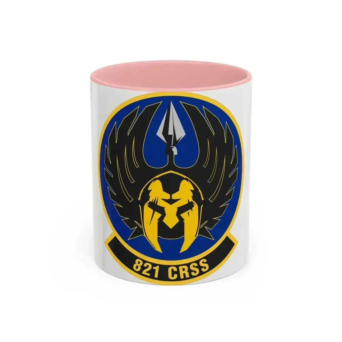 821 Contingency Response Support Sq AMC (U.S. Air Force) Accent Coffee Mug 11oz Pink - Go Mug Yourself