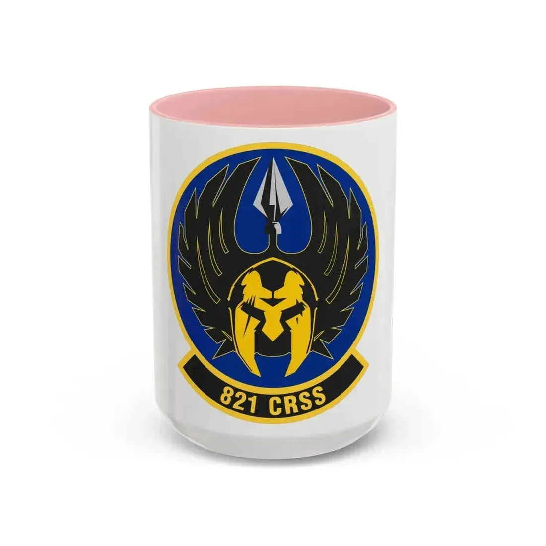 821 Contingency Response Support Sq AMC (U.S. Air Force) Accent Coffee Mug 15oz Pink - Go Mug Yourself