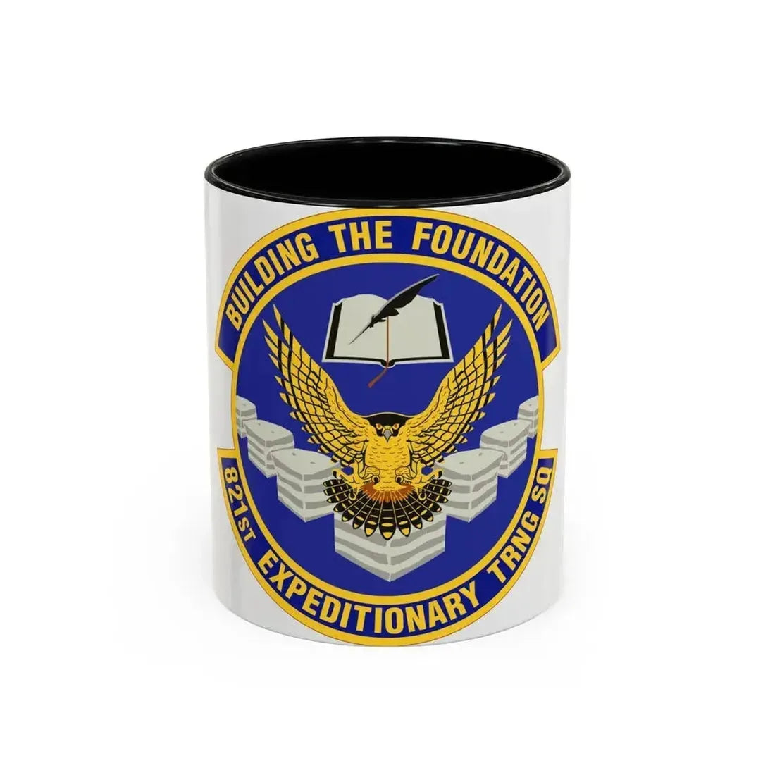 821st Expeditionary Training Squadron (U.S. Air Force) Accent Coffee Mug 11oz Black - Go Mug Yourself