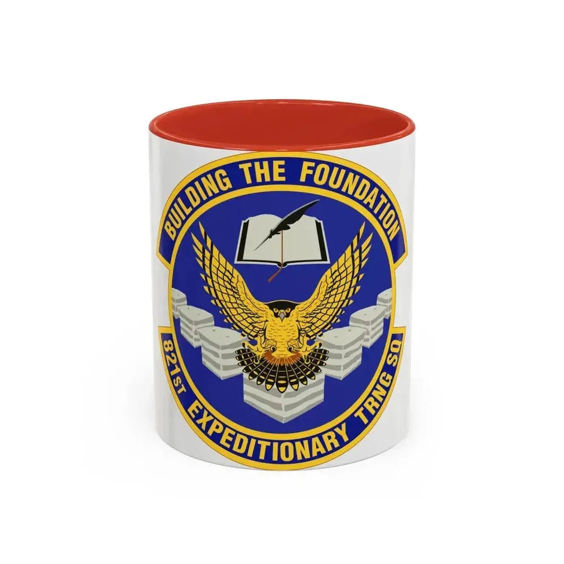 821st Expeditionary Training Squadron (U.S. Air Force) Accent Coffee Mug 11oz Red - Go Mug Yourself
