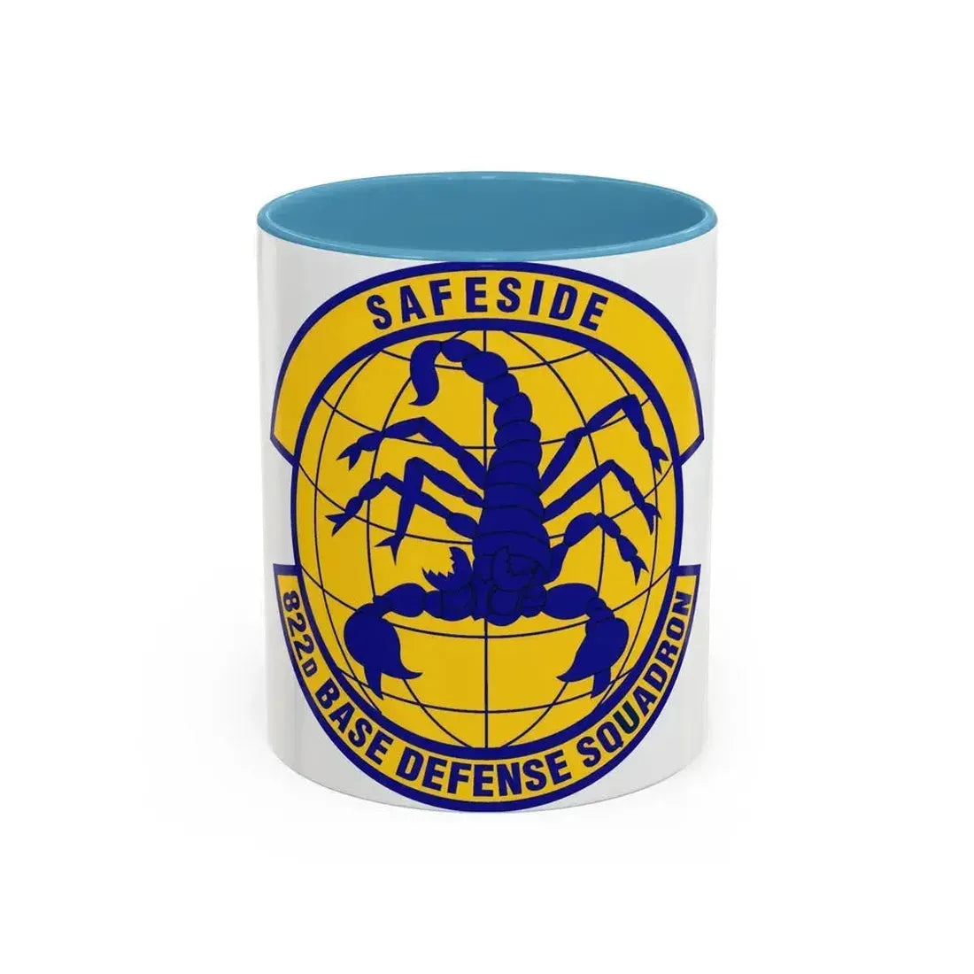 822 Base Defense Squadron ACC (U.S. Air Force) Accent Coffee Mug 11oz Light Blue - Go Mug Yourself