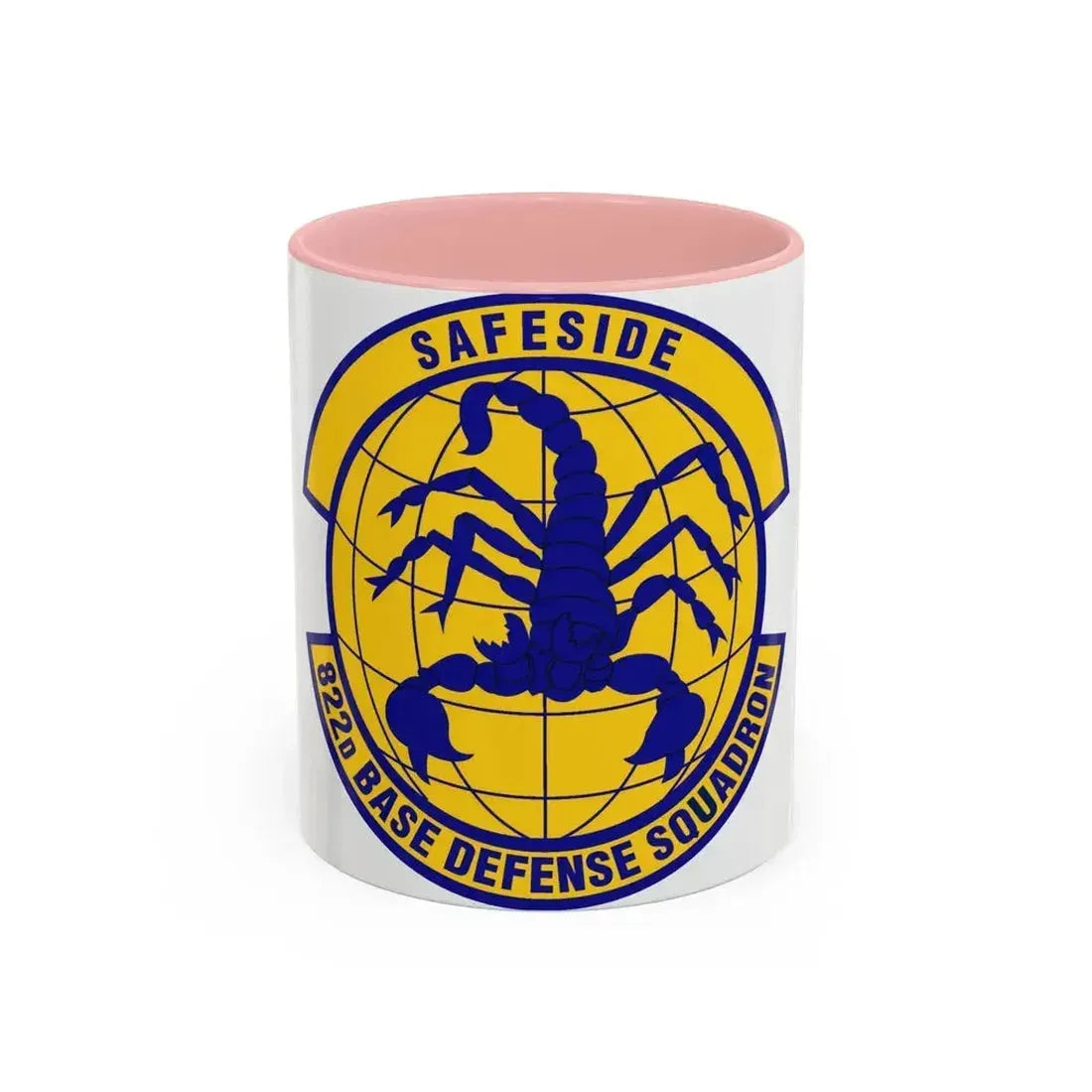 822 Base Defense Squadron ACC (U.S. Air Force) Accent Coffee Mug 11oz Pink - Go Mug Yourself