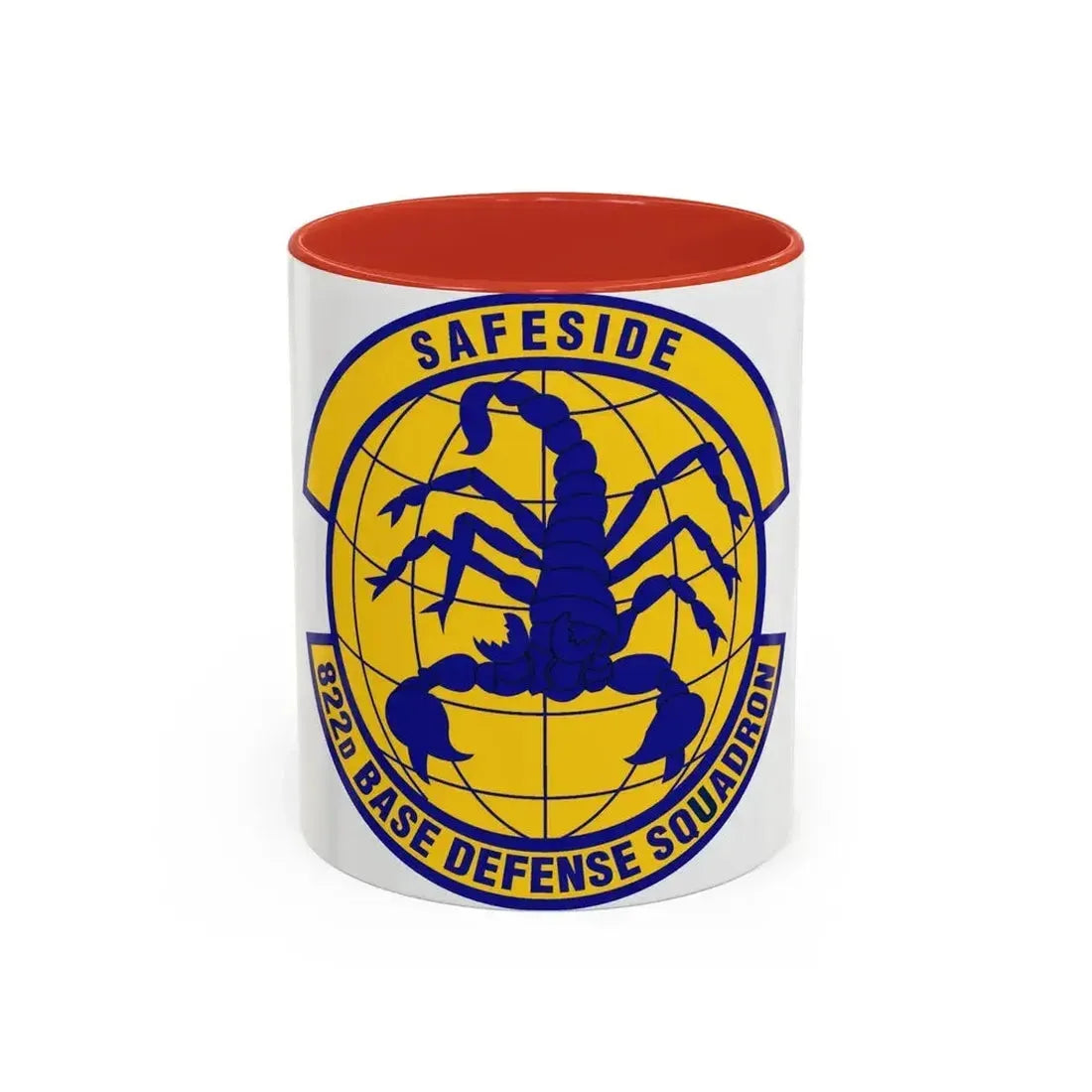 822 Base Defense Squadron ACC (U.S. Air Force) Accent Coffee Mug 11oz Red - Go Mug Yourself