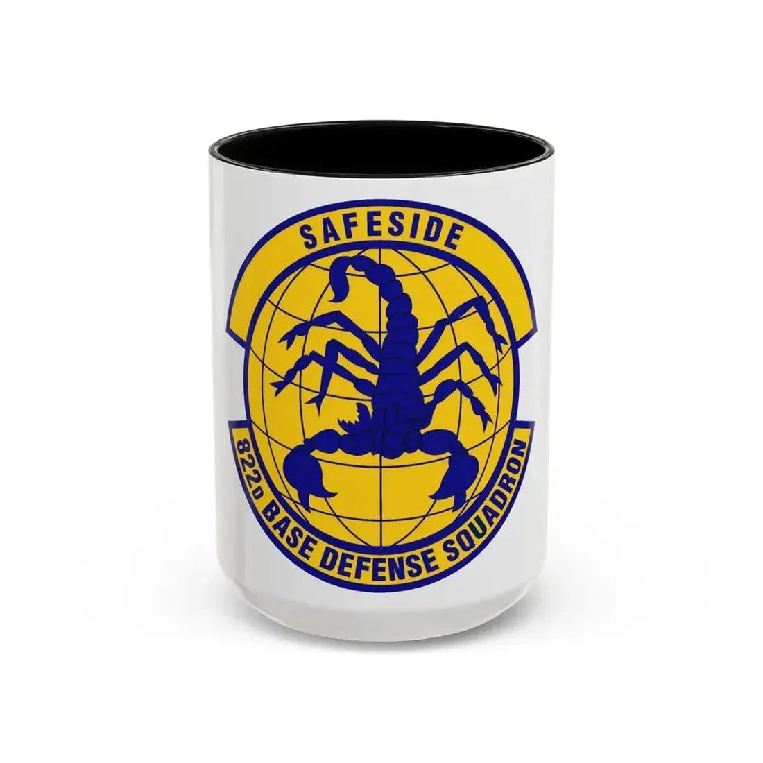 822 Base Defense Squadron ACC (U.S. Air Force) Accent Coffee Mug 15oz Black - Go Mug Yourself