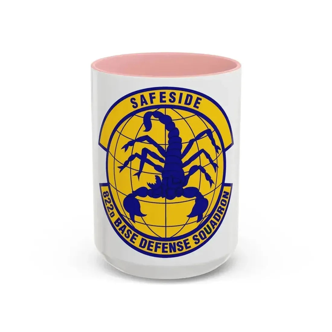 822 Base Defense Squadron ACC (U.S. Air Force) Accent Coffee Mug 15oz Pink - Go Mug Yourself