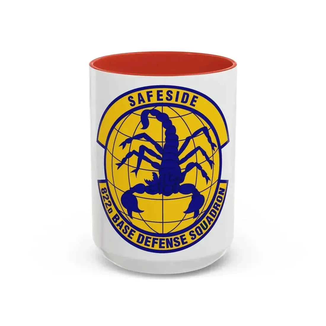 822 Base Defense Squadron ACC (U.S. Air Force) Accent Coffee Mug 15oz Red - Go Mug Yourself